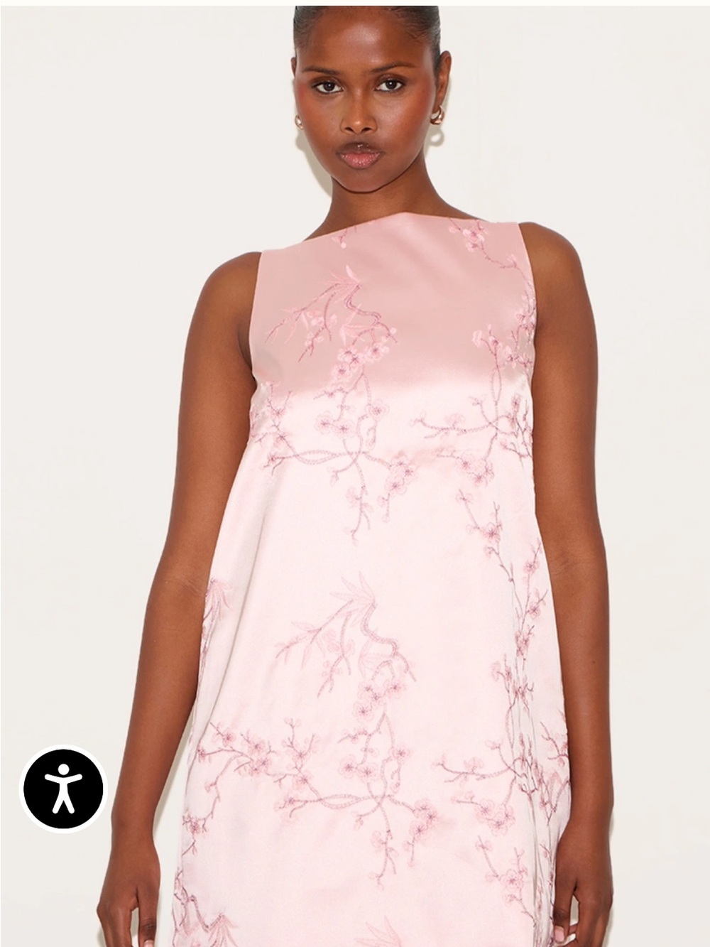 PrettyLittleThing Pink Embroidered Mini Dress